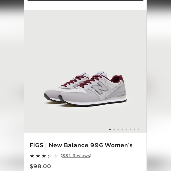 LIKE NEW Size 7 New Balance 996 - Picture 3 of 5